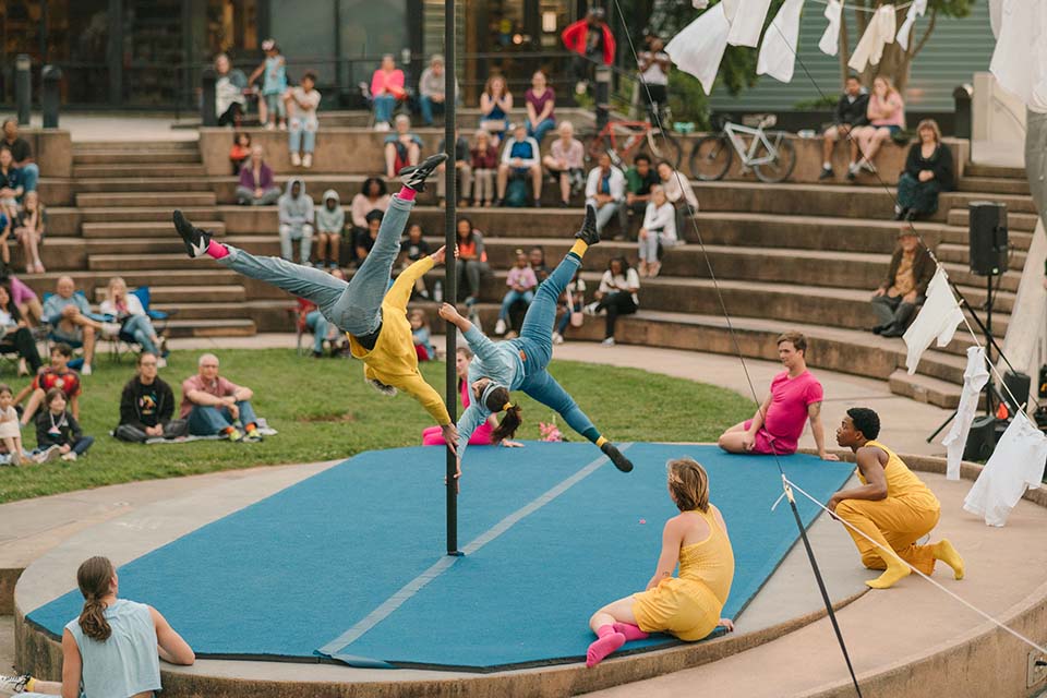 Circus Evo performing "Ignite" in Winston-Salem, N.C. / Photo by Jennifer Scheib, courtesty of Circus Evo