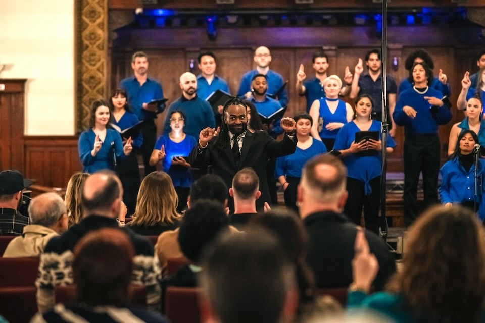 Tonality vocal ensemble led by Founder and Artistic Director Dr. Alexander Lloyd Blake.