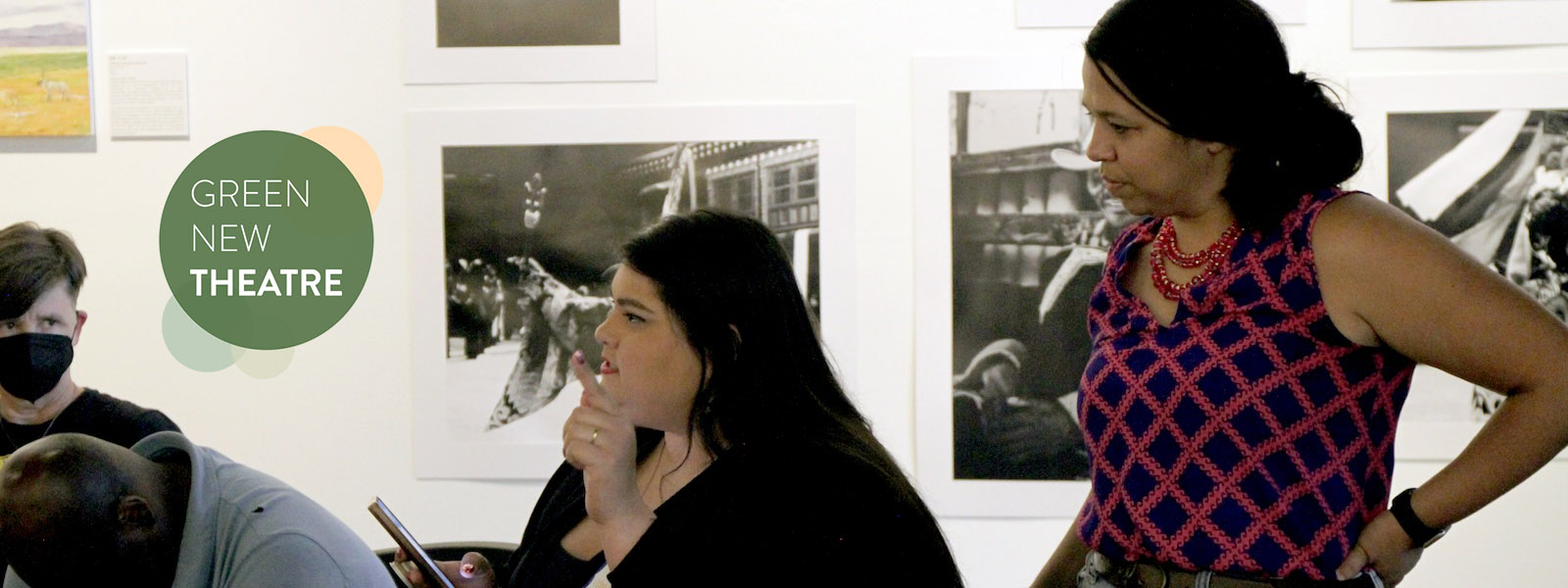 Tara Moses and Annalisa Dias of Groundwater Arts, co-writers of Green New Theater. Photo: Alexander Mejía