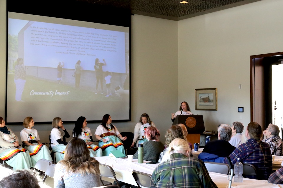 Honoring Dakota Project visit Winona County History Center, February 2024