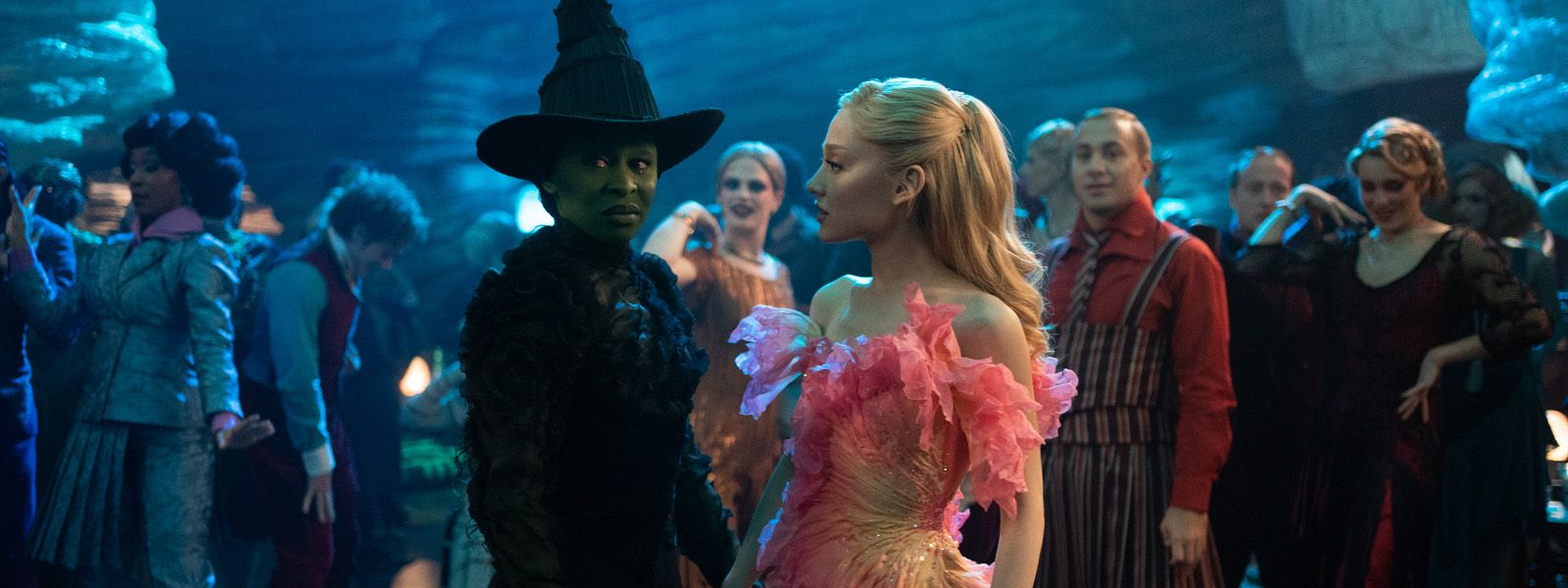 Cynthia Erivo as Elphaba and Ariana Grande as Glinda in the film adaptation of "Wicked" / Photo: IMDB/NBC Universal